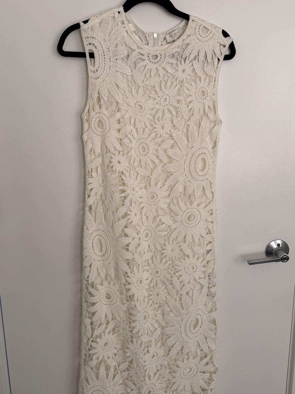 Ted Baker Cream Floral Crochet Lace Maxi Dress